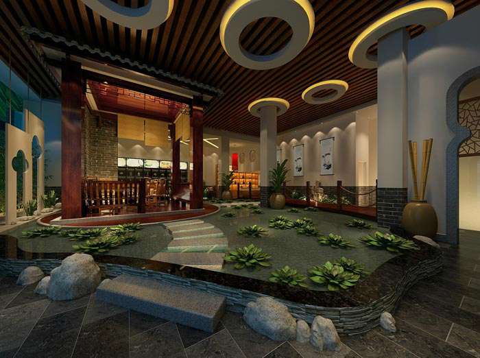 茶藝館裝修設(shè)計(jì)效果圖