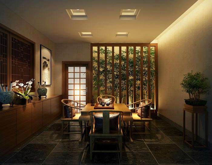 茶藝館裝修設(shè)計(jì)效果圖