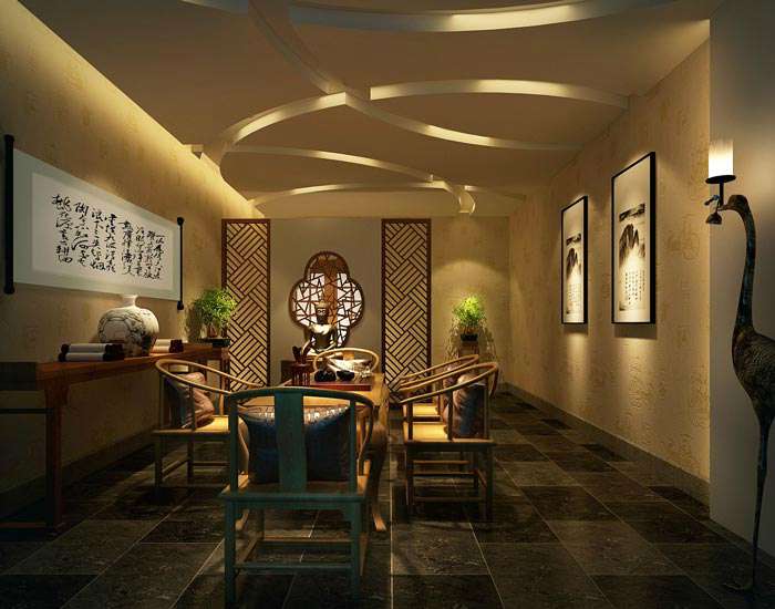 茶藝館裝修設(shè)計(jì)效果圖
