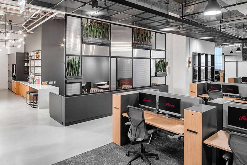 開放辦公室裝修效果圖