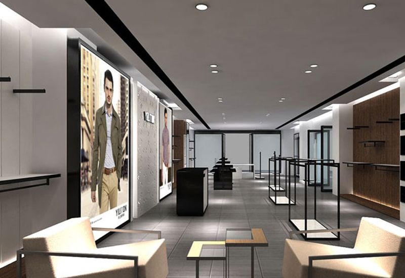 200平方男裝專(zhuān)賣(mài)店裝修設(shè)計(jì)案例