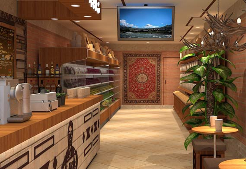 水果飲品店設(shè)計裝修實(shí)景圖片