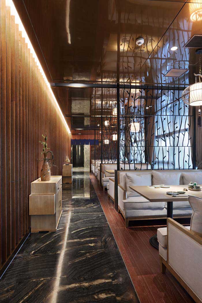 駐馬店日式料理設(shè)計500m2裝修效果圖