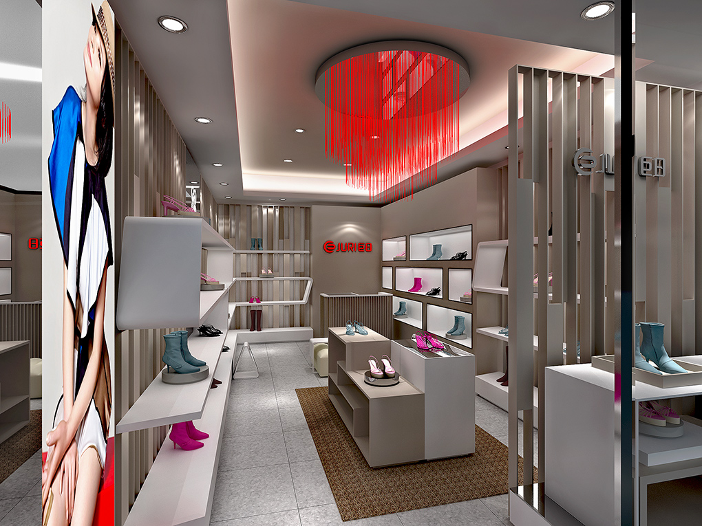 60平米女鞋專賣店裝修設(shè)計(jì)效果圖