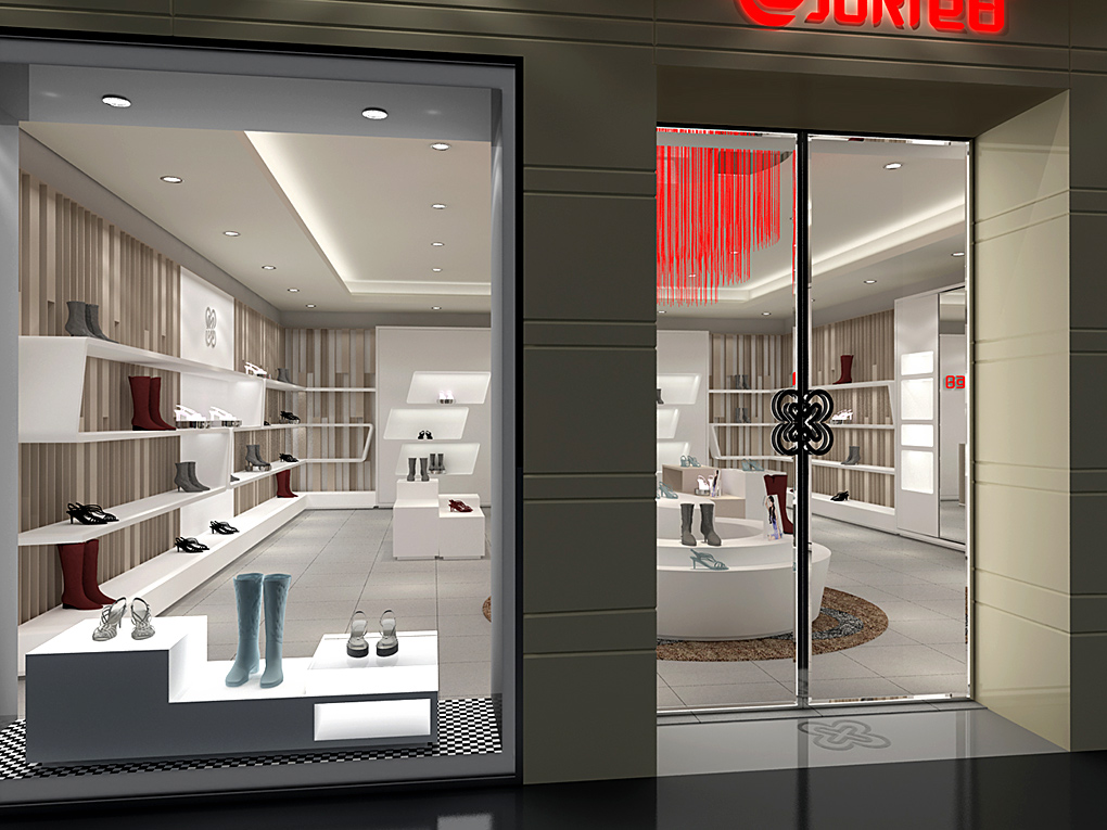 60平米女鞋專賣店裝修設(shè)計(jì)效果圖