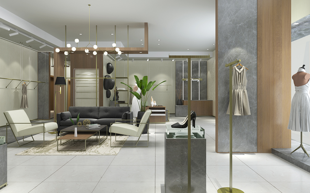 180平米服裝門店裝修設(shè)計(jì)效果圖