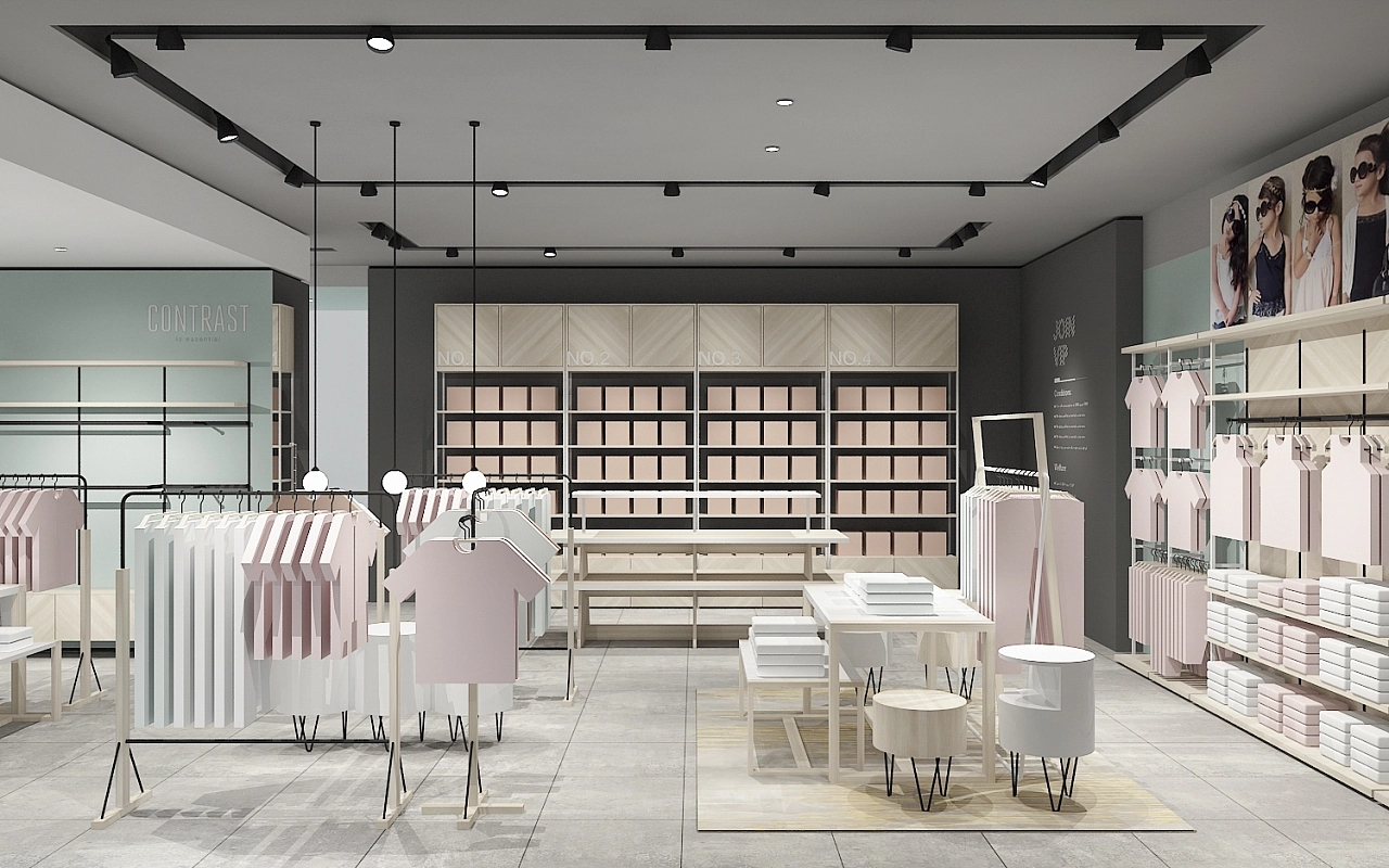 280平米品牌母嬰店鋪設計裝修效果圖