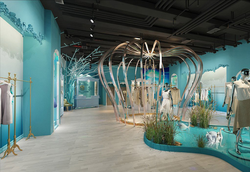 180平米品牌女裝門店裝修設(shè)計效果圖