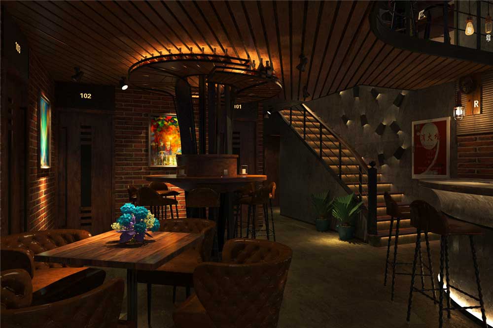 320平米特色小型酒吧裝修設(shè)計效果圖