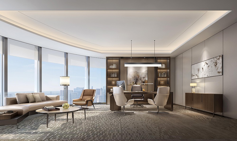 1300平米地產(chǎn)公司辦公樓設(shè)計(jì)效果圖