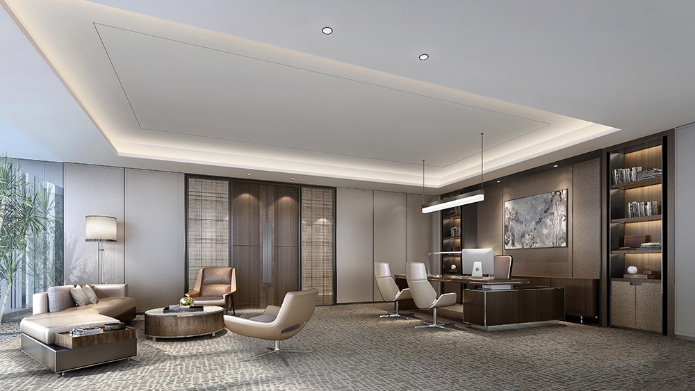 1300平米地產(chǎn)公司辦公樓設(shè)計(jì)效果圖