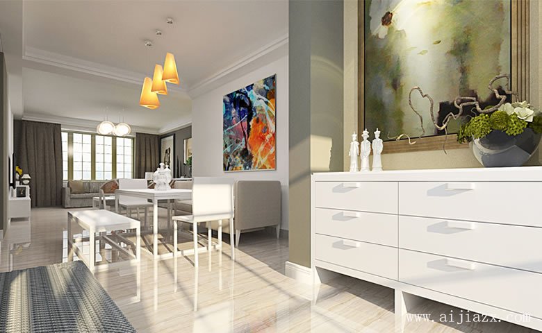 現(xiàn)代簡約風格大戶型裝修效果圖